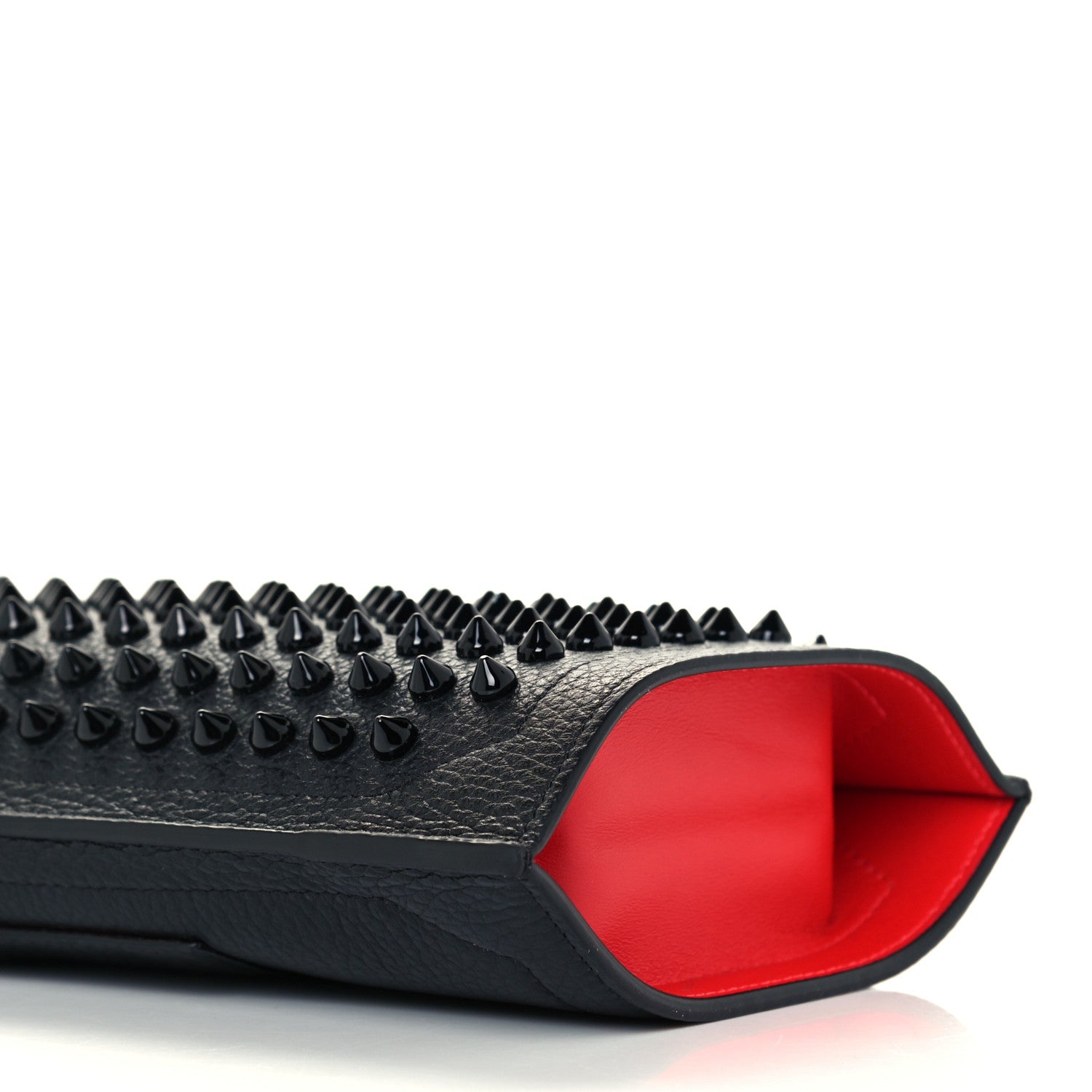 Christian Louboutin Empire Calfskin Spikes Loubilab Clutch Black 8 of 9