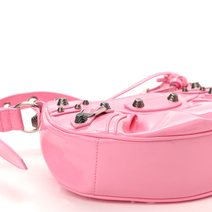 Balenciaga Patent Faux Leather Le Cagole Shoulder Bag XS Sweet Pink 8 of 9