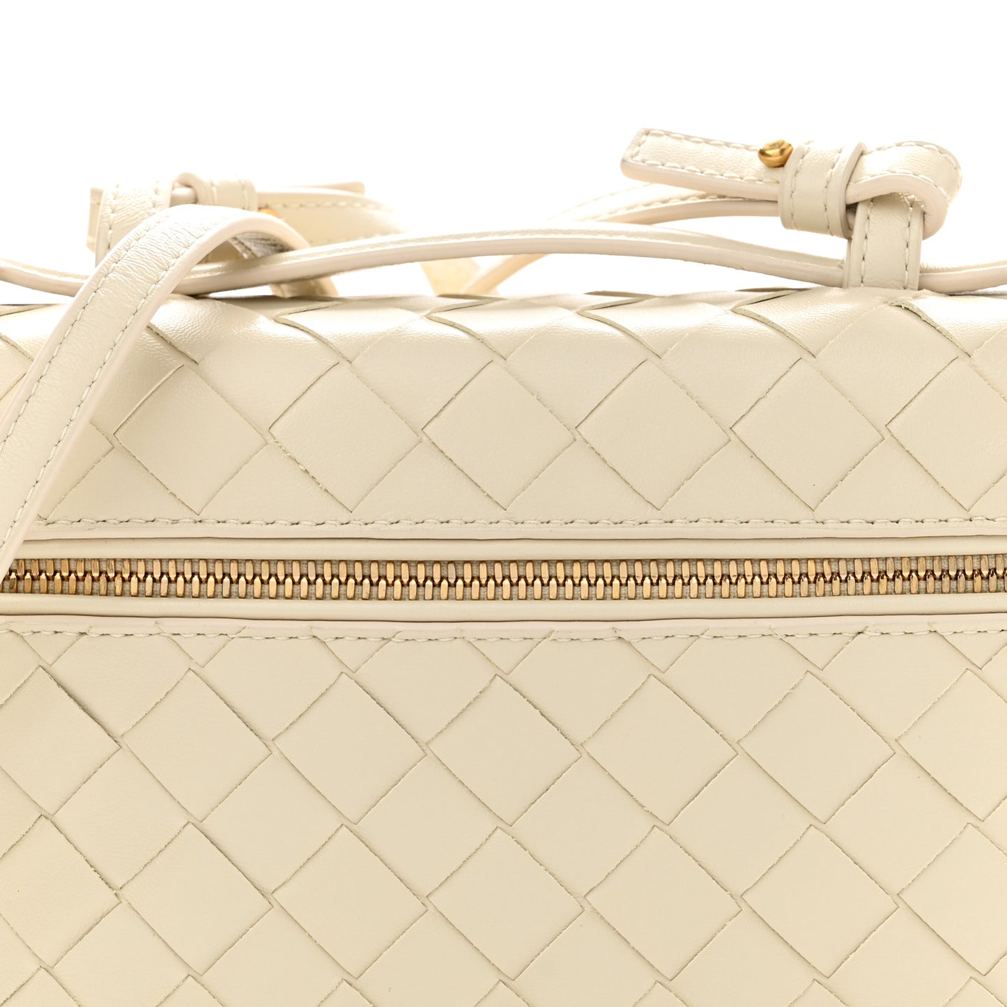 Calfskin Intrecciato Bang Bang Vanity Case Sea Salt