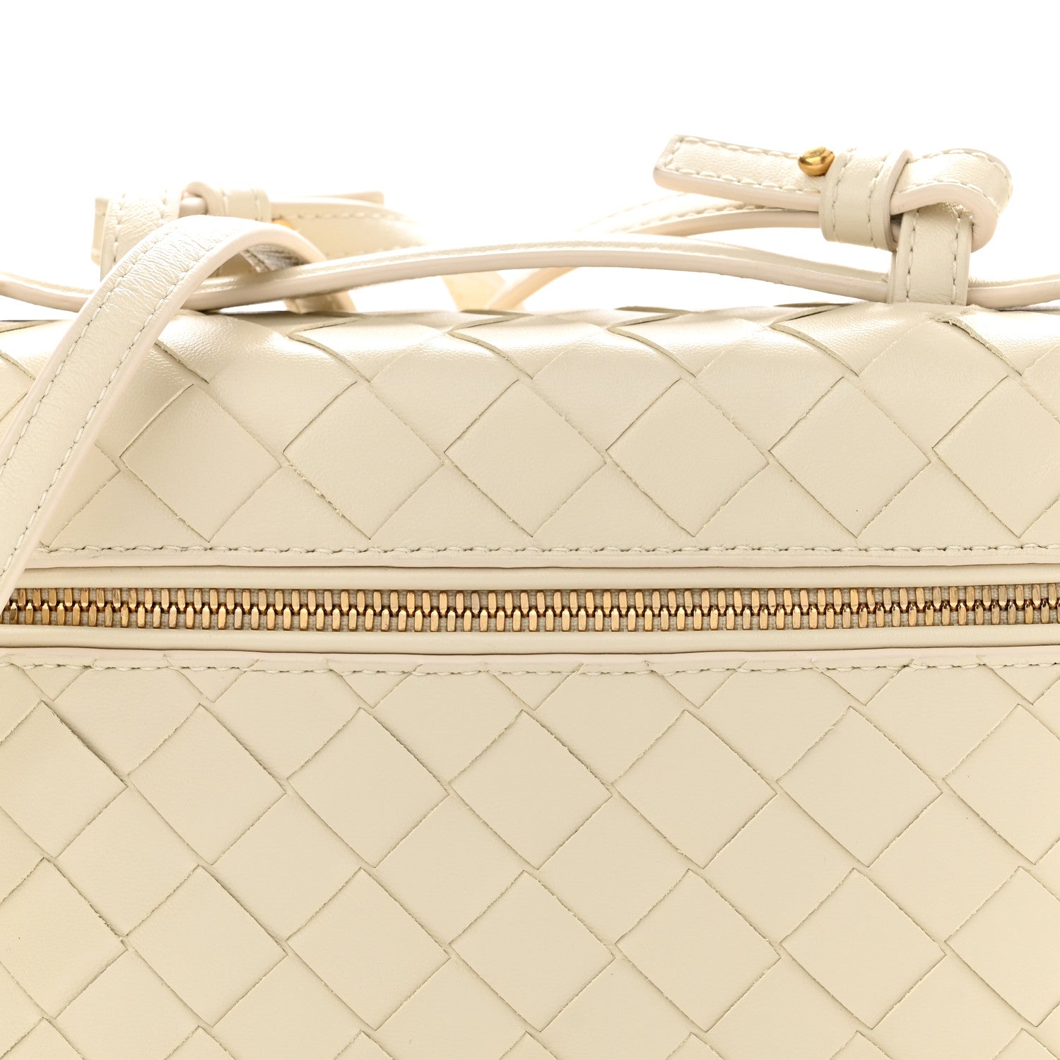 Bottega Veneta Calfskin Intrecciato Bang Bang Vanity Case Sea Salt 7 of 9
