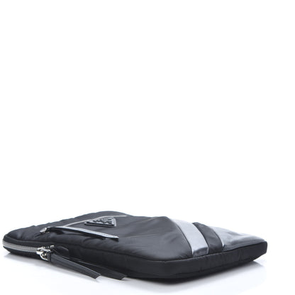 Prada Tessuto Nylon Nappa Pouch Black 4 of 9