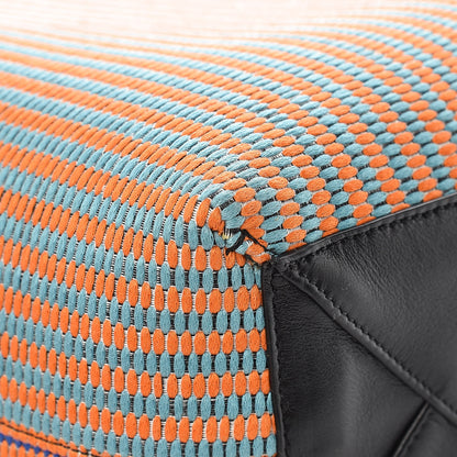 Celine Woven Canvas Small Twisted Cabas Multicolor 16 of 17
