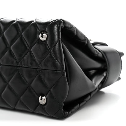 Chanel Lambskin Quilted Small Coco Loop Tote Black 10 of 11