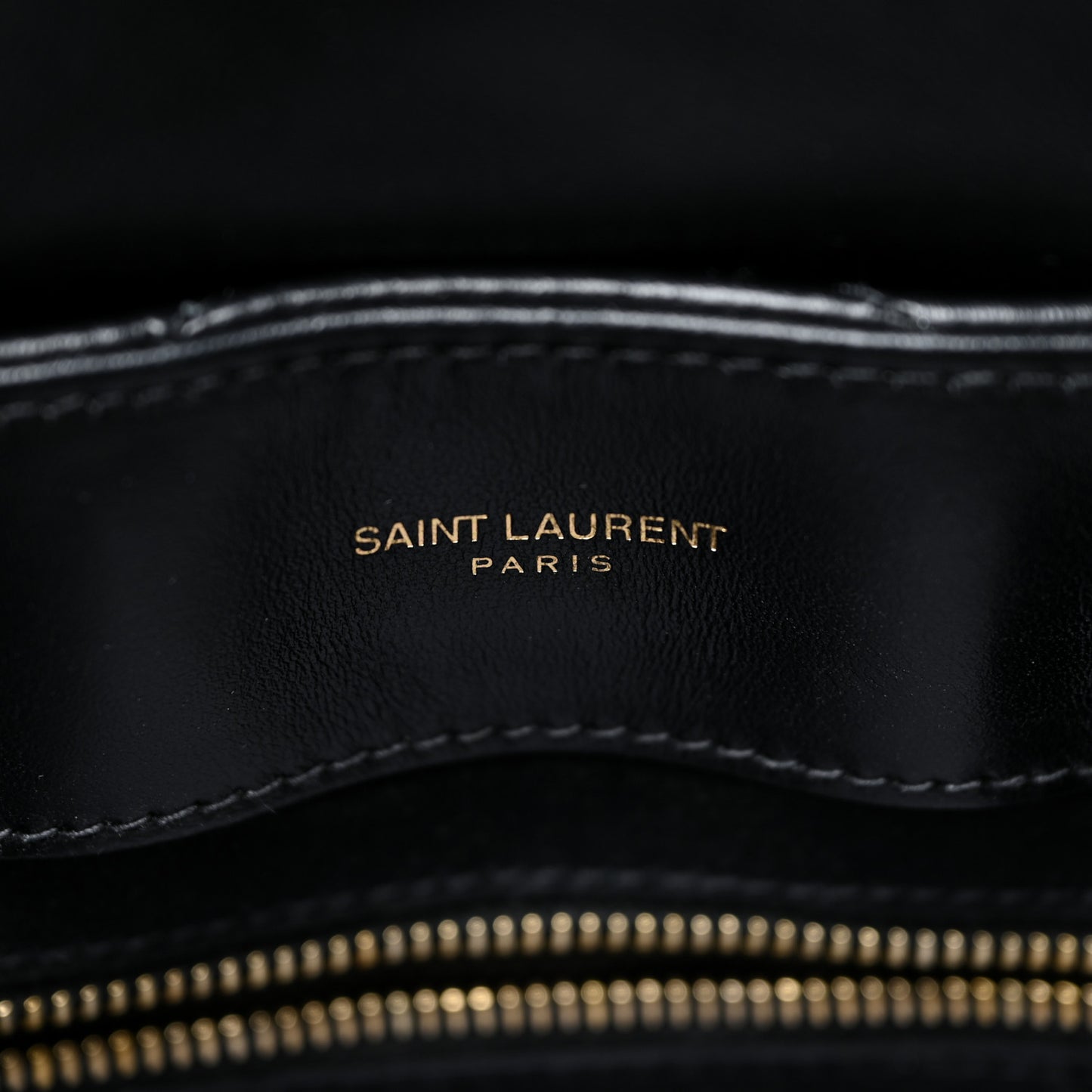 Calfskin Y Quilted Monogram Medium Loulou Chain Satchel Black