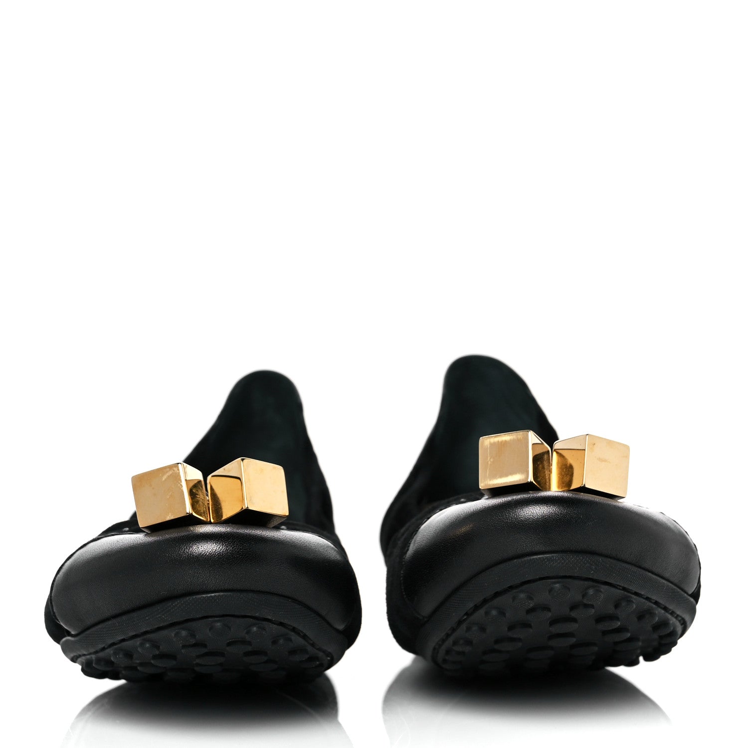 Louis Vuitton Suede Lovely Ballet Flats 37 Black 2 of 8