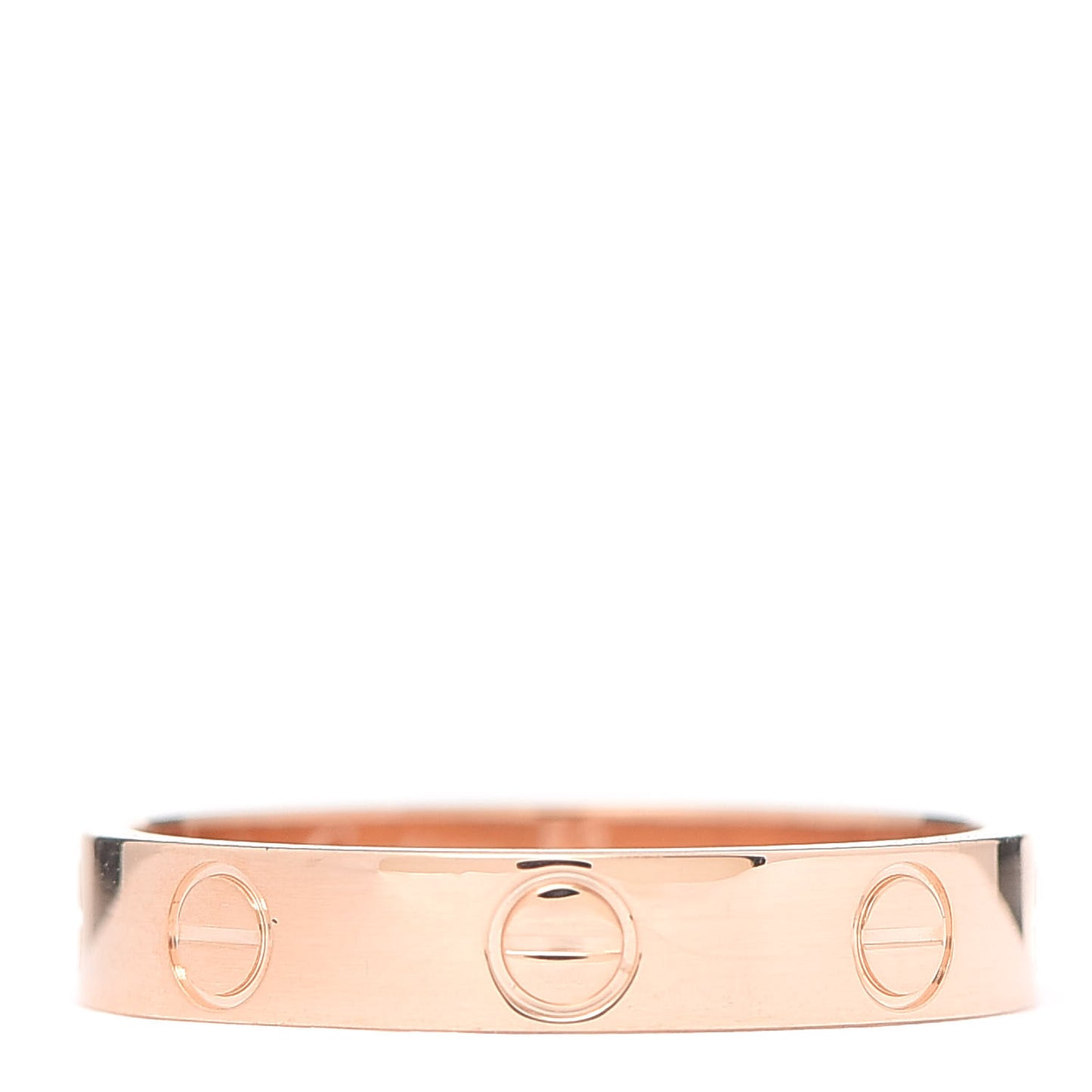 18K Pink Gold 3.5mm LOVE Wedding Band Ring 53 6.25