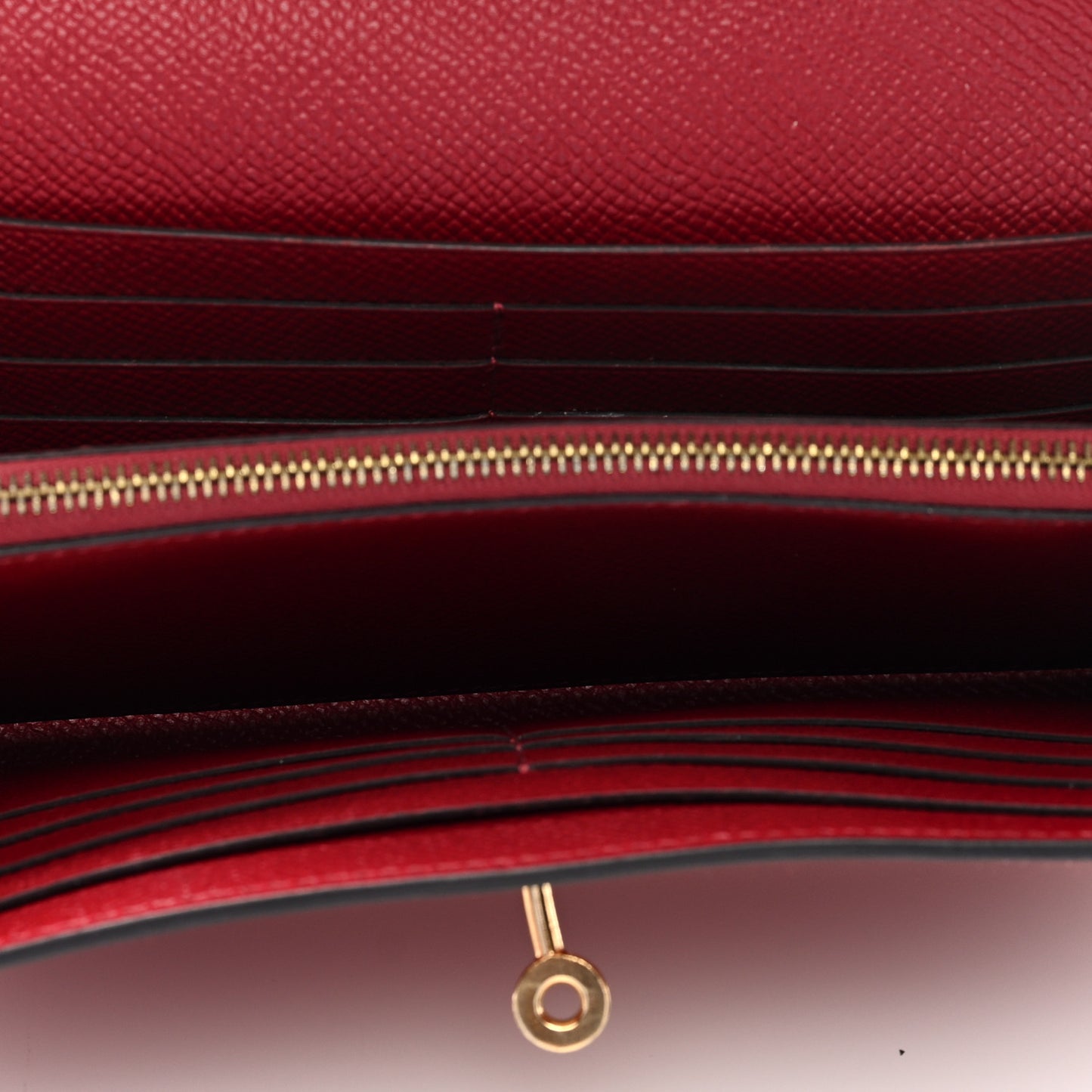 Epsom Kelly Longue Wallet Rouge Grenat