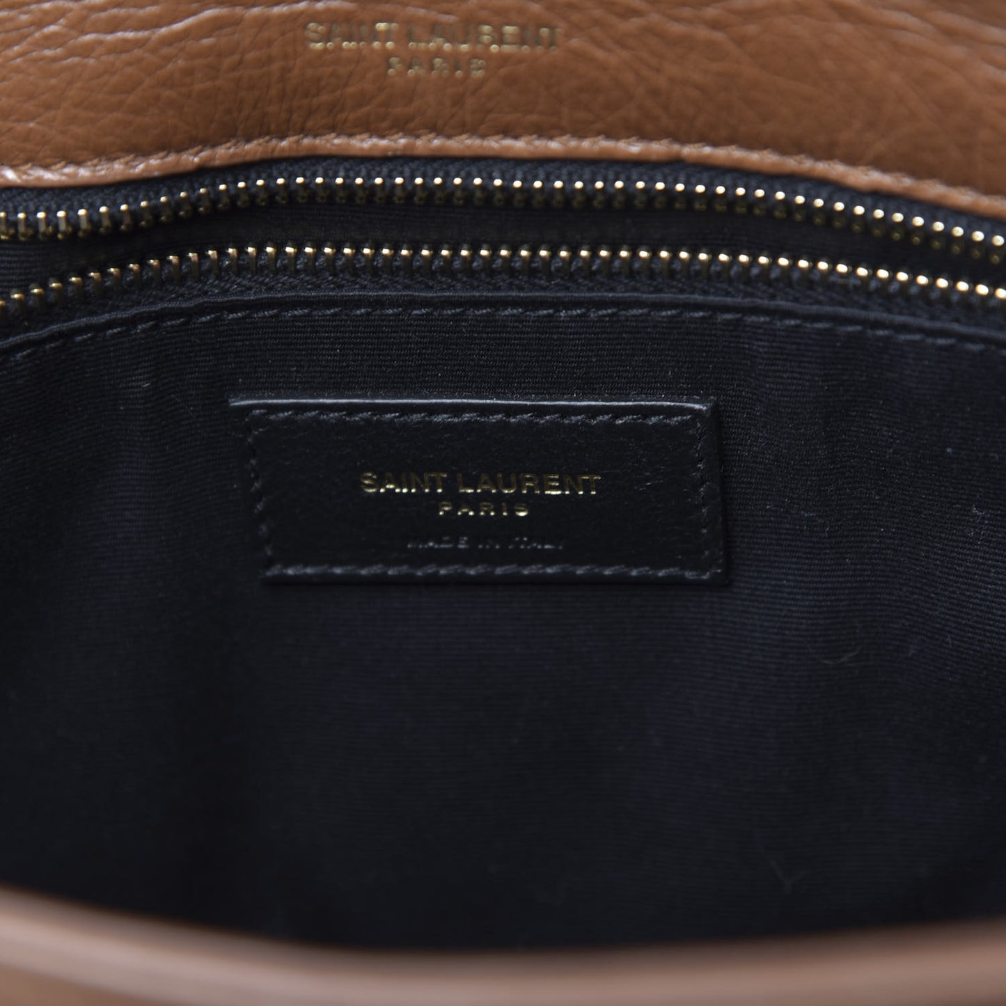 Crinkled Calfskin Matelasse Monogram Medium Niki Chain Satchel Caramel