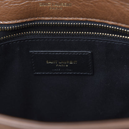 Saint Laurent Crinkled Calfskin Matelasse Monogram Medium Niki Chain Satchel Caramel 6 of 9