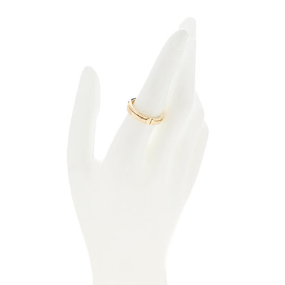 Tiffany 18K Yellow Gold T Two Narrow Ring 56 7.5 2 of 4