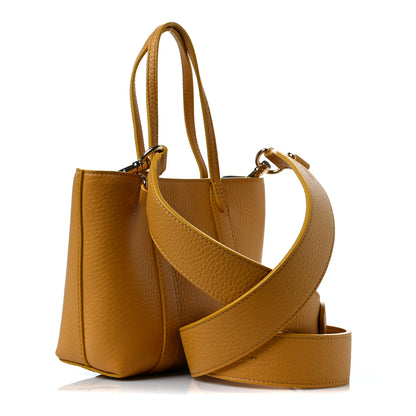 Mulberry Heavy Grain Mini Bayswater Tote Deep Amber 2 of 8