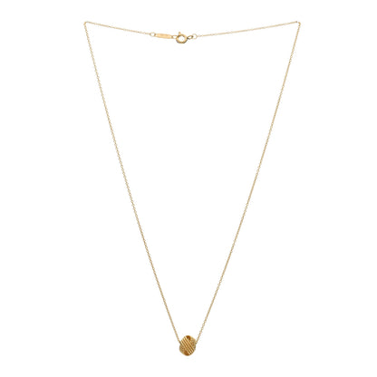 Tiffany 18K Yellow Gold Twist Knot Pendant Necklace 2 of 3