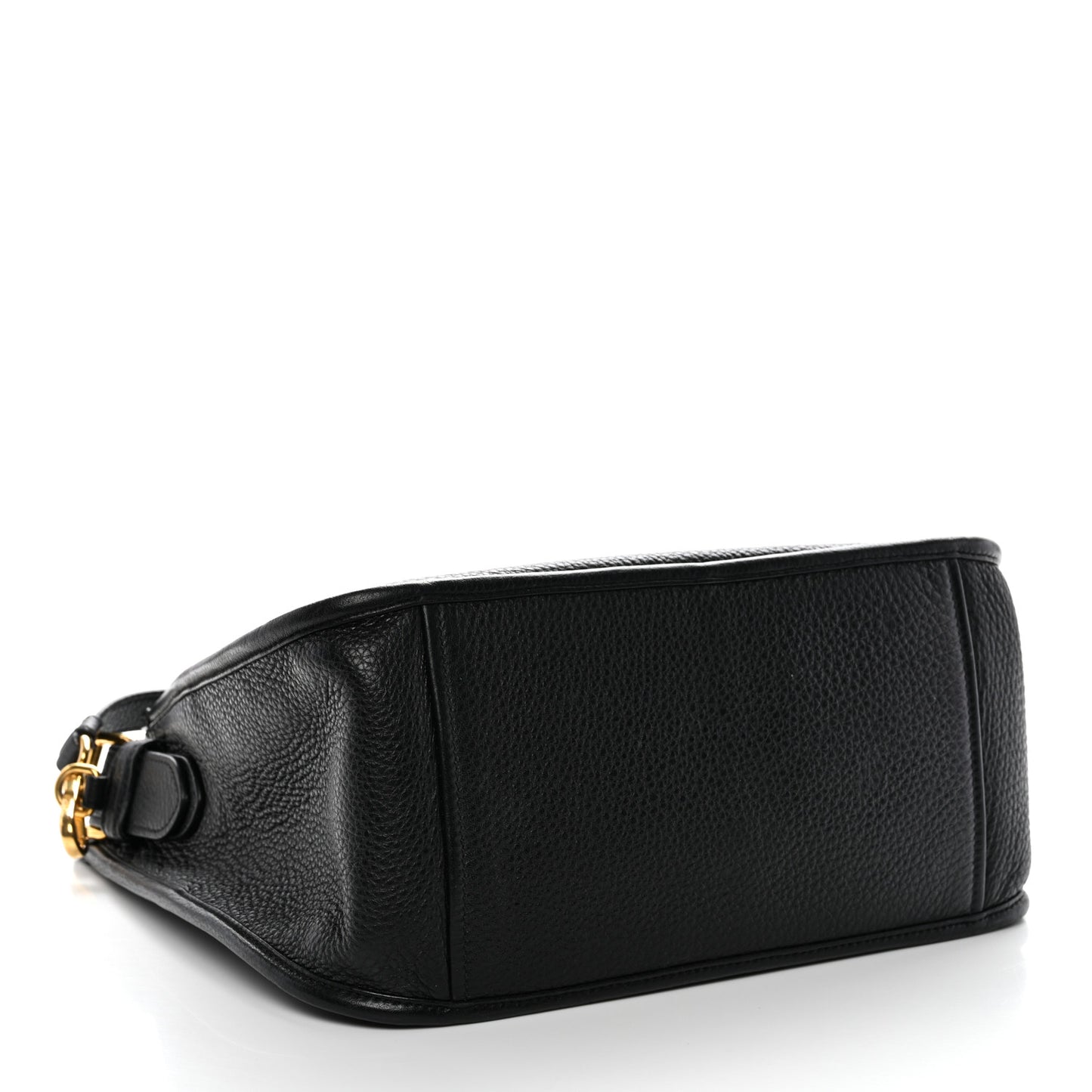 Vitello Daino Hobo Messenger Bag Black