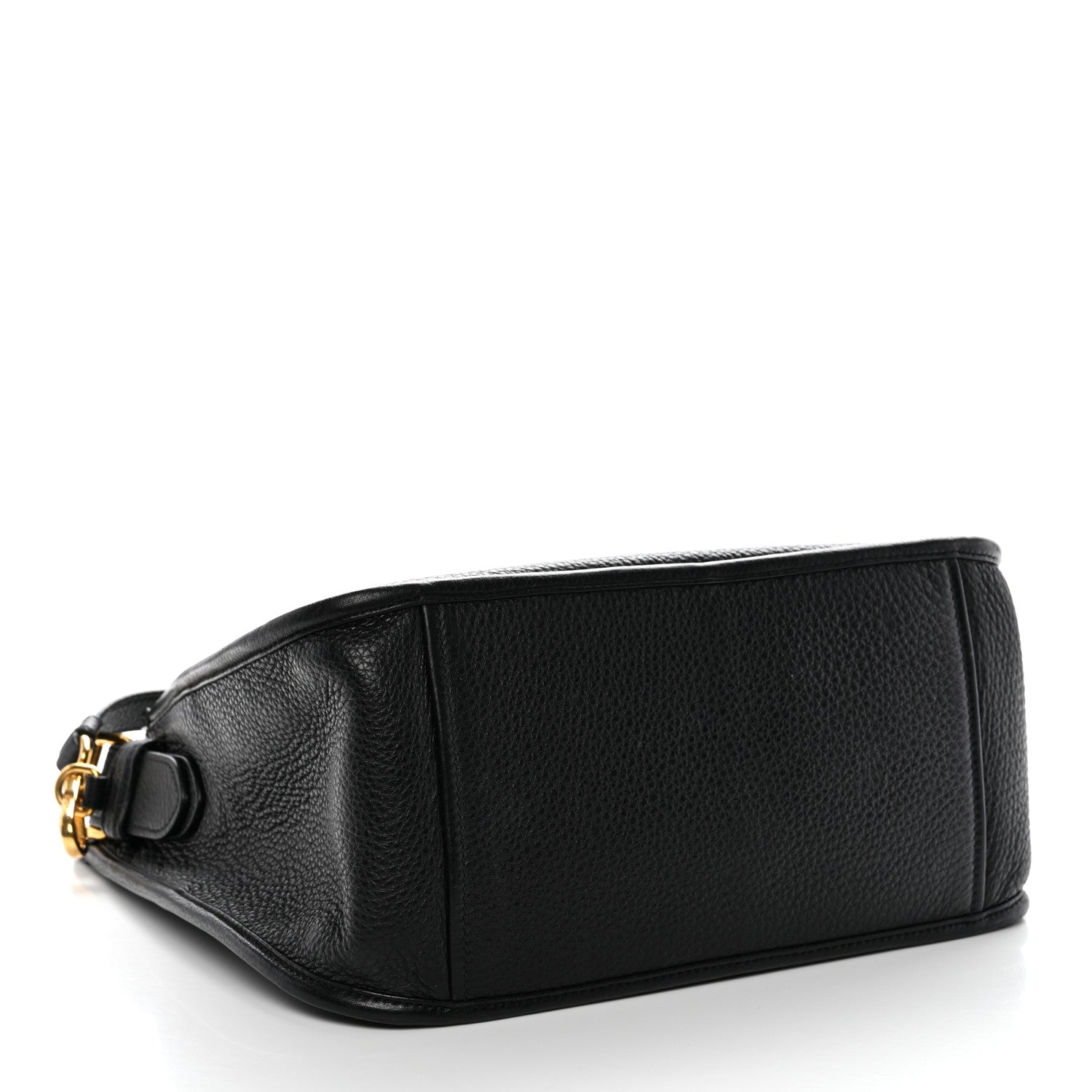 Prada Vitello Daino Hobo Messenger Bag Black 4 of 11
