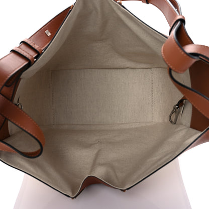 Loewe Calfskin Canvas Medium Hammock Shoulder Bag Natural Tan 4 of 11