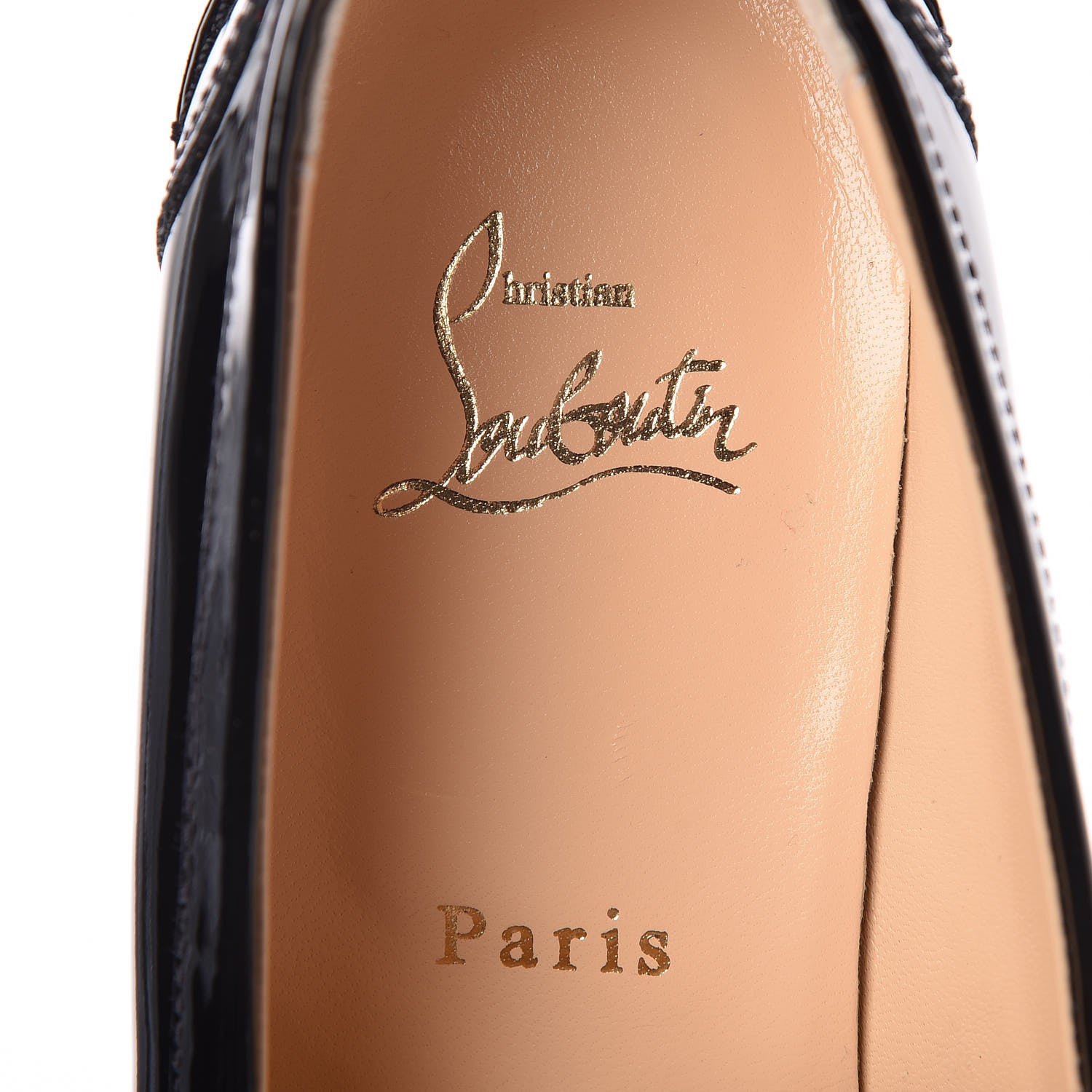 Christian Louboutin Patent Suede Monana Flats 38 Black 7 of 8