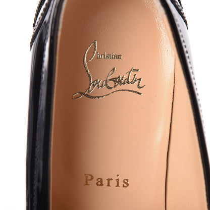 Christian Louboutin Patent Suede Monana Flats 38 Black 7 of 8