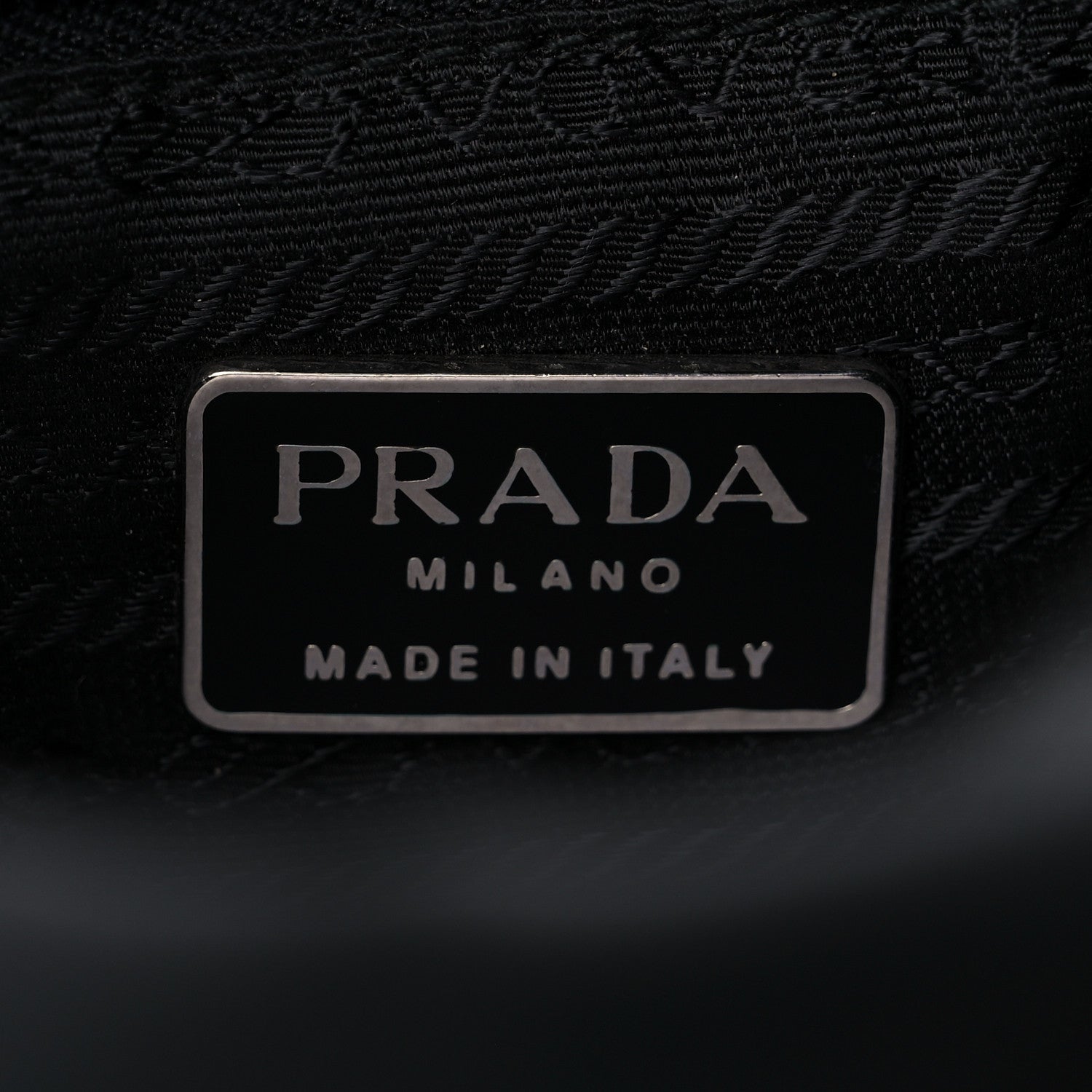 Prada Nylon Tessuto Acciaio Chain Shoulder Bag Black 5 of 23