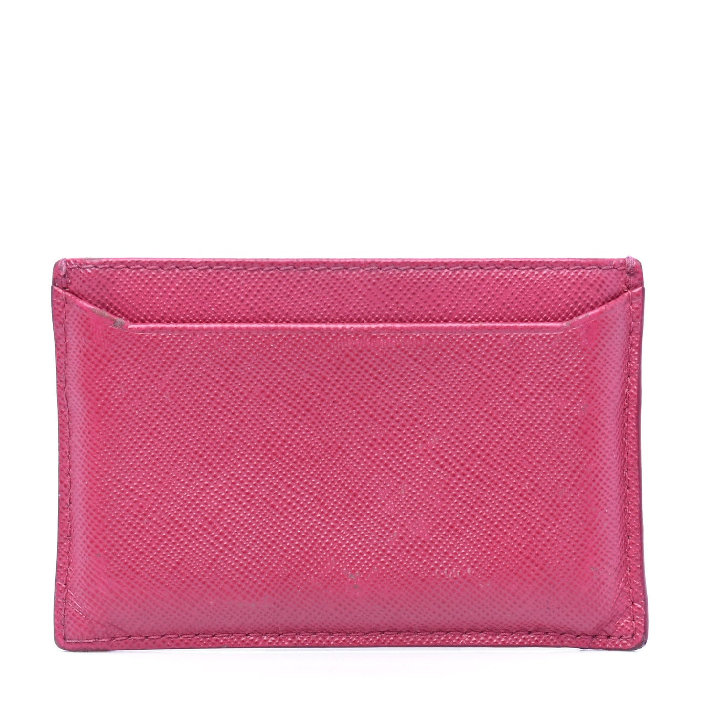Saffiano Compact Metal Bar Flap Wallet Peonia