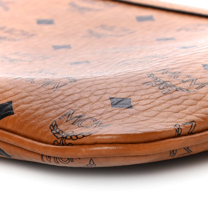 MCM Visetos Medium Stark Wristlet Pouch Cognac 9 of 9