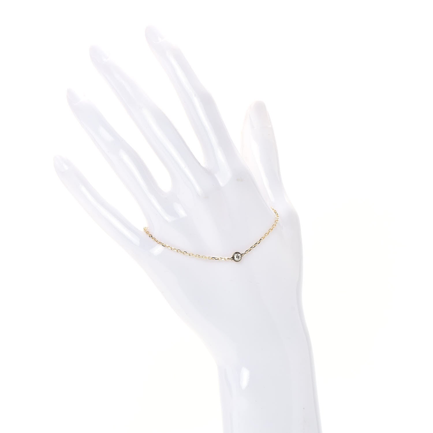 Cartier 18K Yellow Gold Diamond SM D'Amour Bracelet 2 of 6