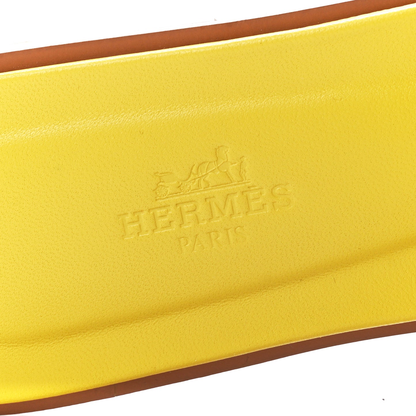 Suede Goatskin Oran Sandals 38.5 Jaune Bouton D'or