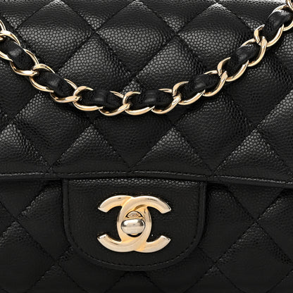 Chanel Caviar Quilted Mini Rectangular Flap Black 8 of 12