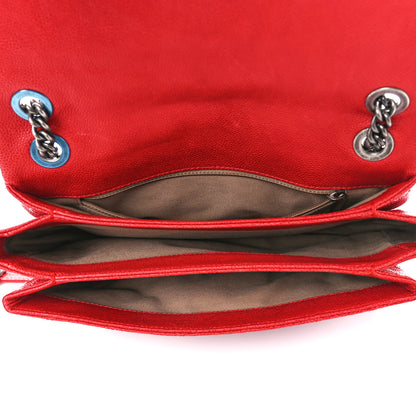 Chanel Caviar Quilted Medium Simply CC Flap Red 5 of 11