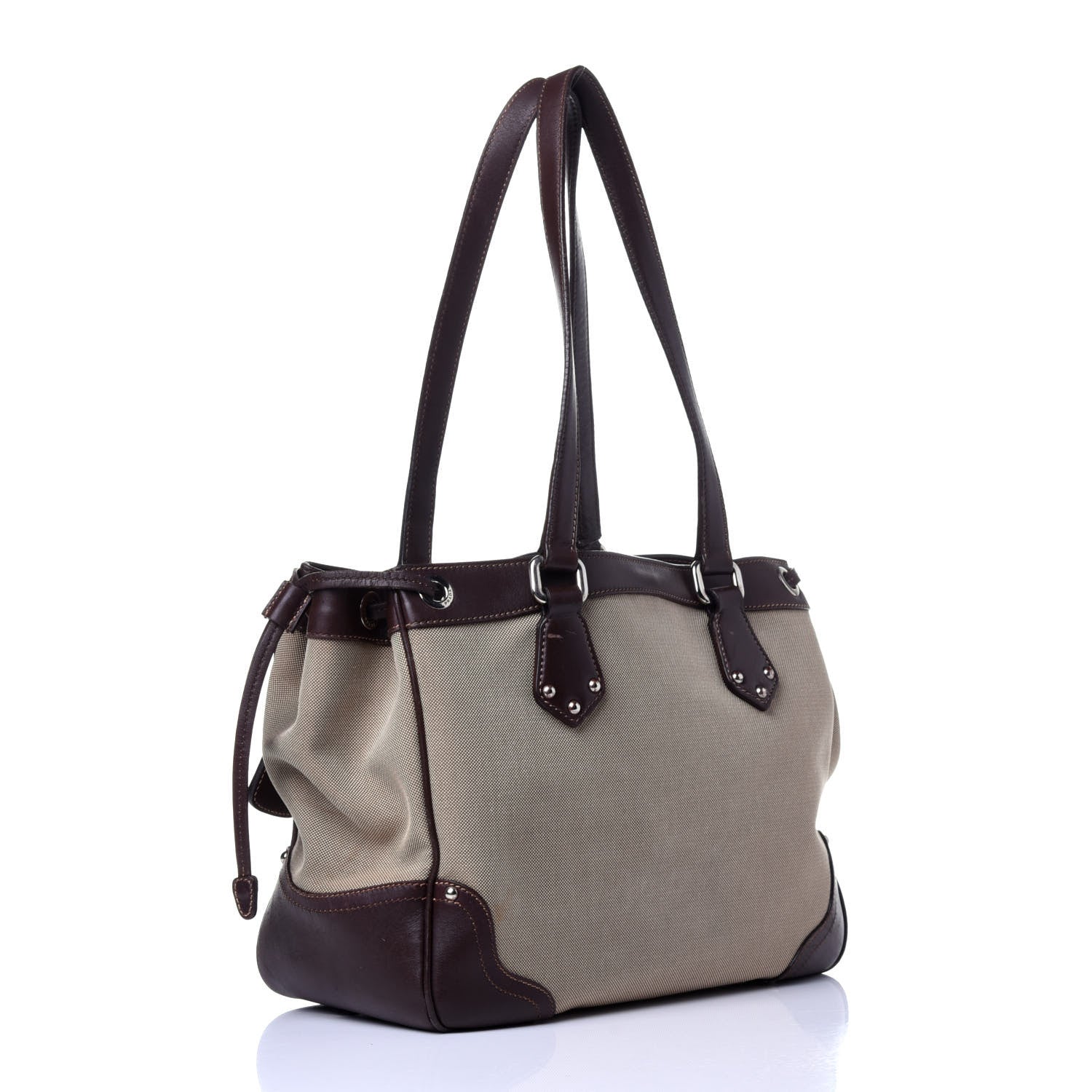 Prada Jacquard Logo Tote Corda Bruciato 3 of 11