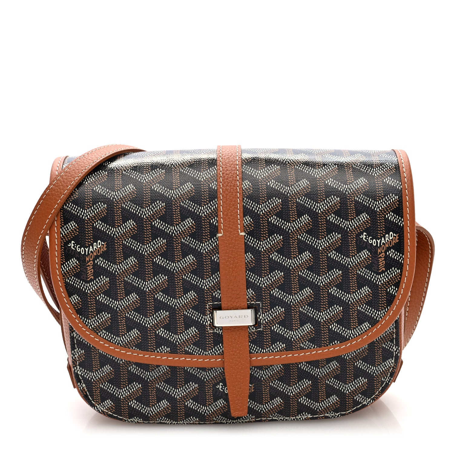 Goyard Goyardine Belvedere II PM Messenger Bag Black Gold 1 of 9