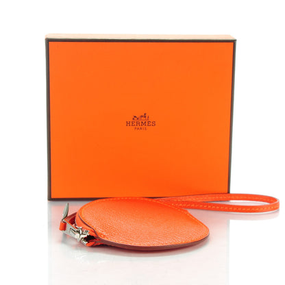 Hermes Chevre Mysore Tutti Frutti Orange Coin Purse Charm Feu 4 of 8