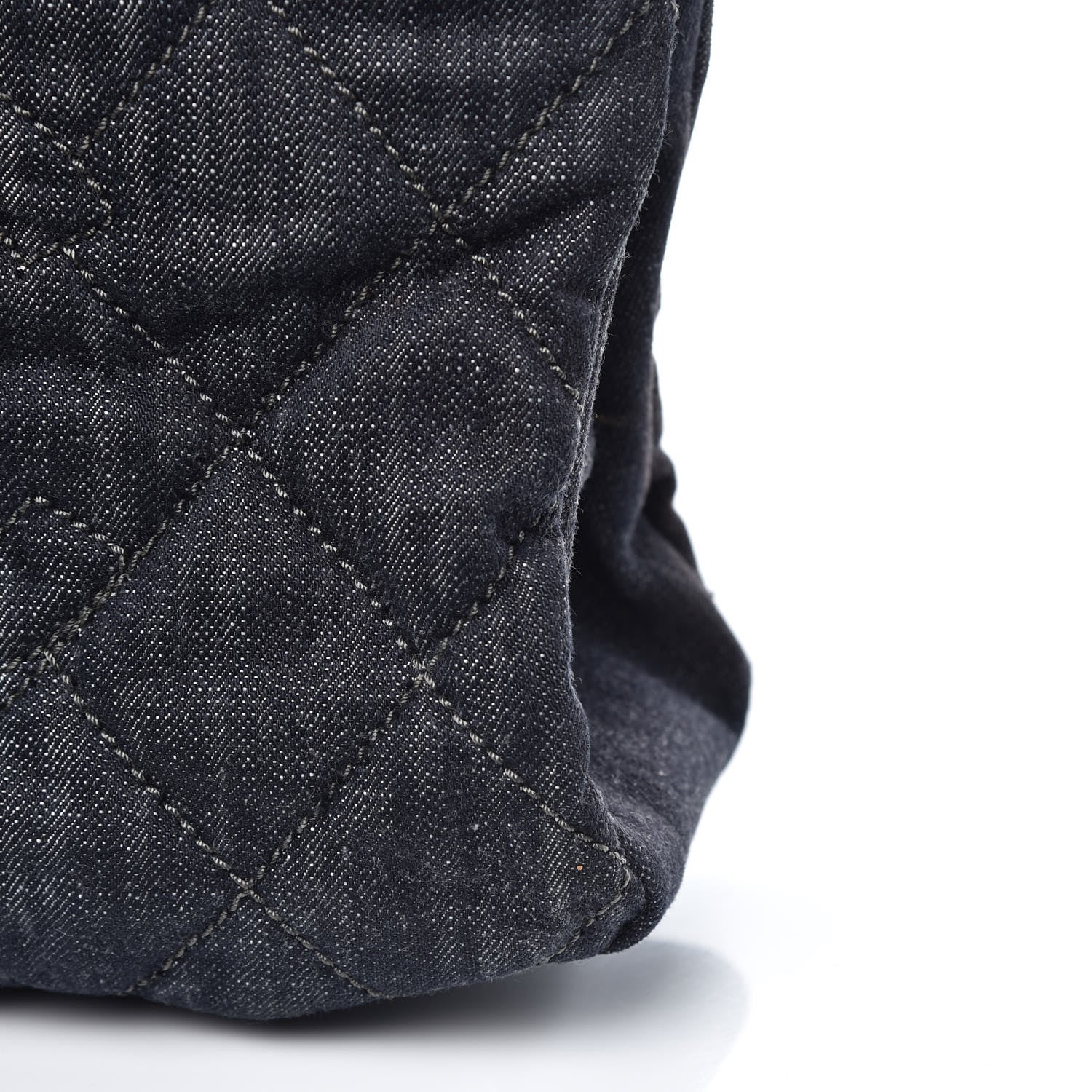 Chanel Denim Quilted Timeless Tote Dark Blue 10 of 11