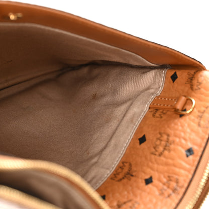 MCM Visetos Medium Crossbody Pouch Cognac 12 of 12
