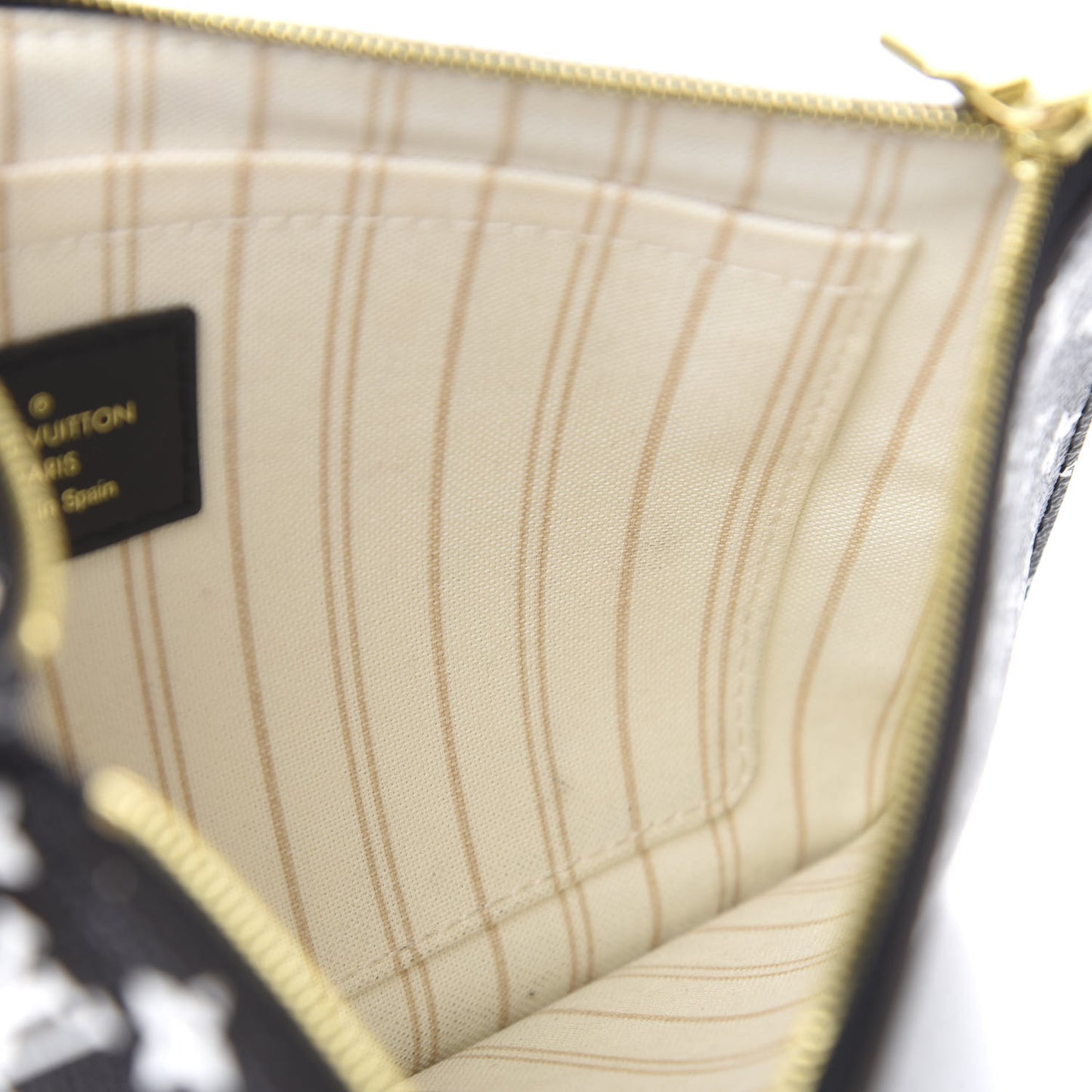 Monogram Giant Jungle Neverfull MM GM Pochette Black