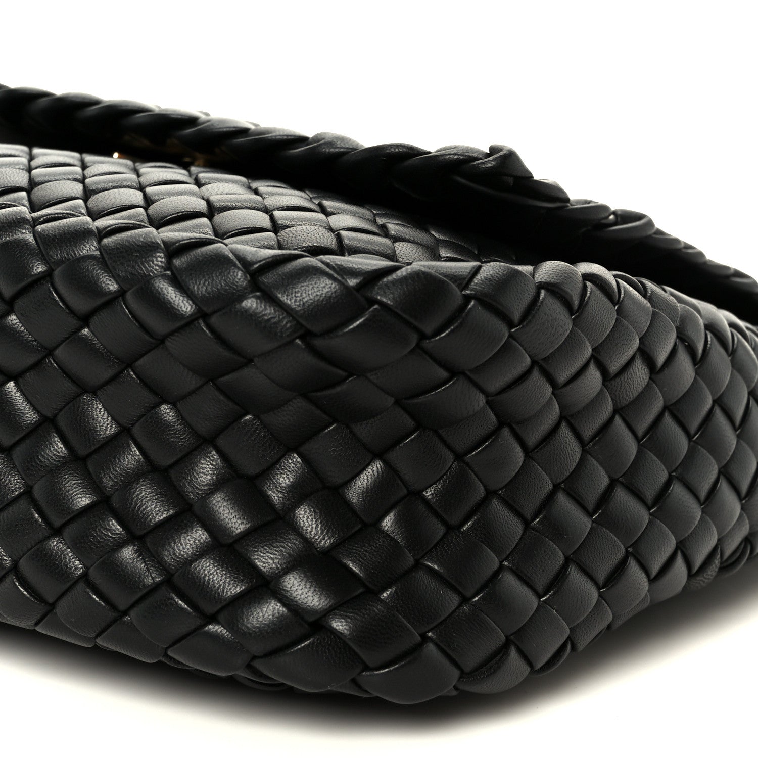 Bottega Veneta Nappa Intrecciato Small Cobble Messenger Bag Black 12 of 12