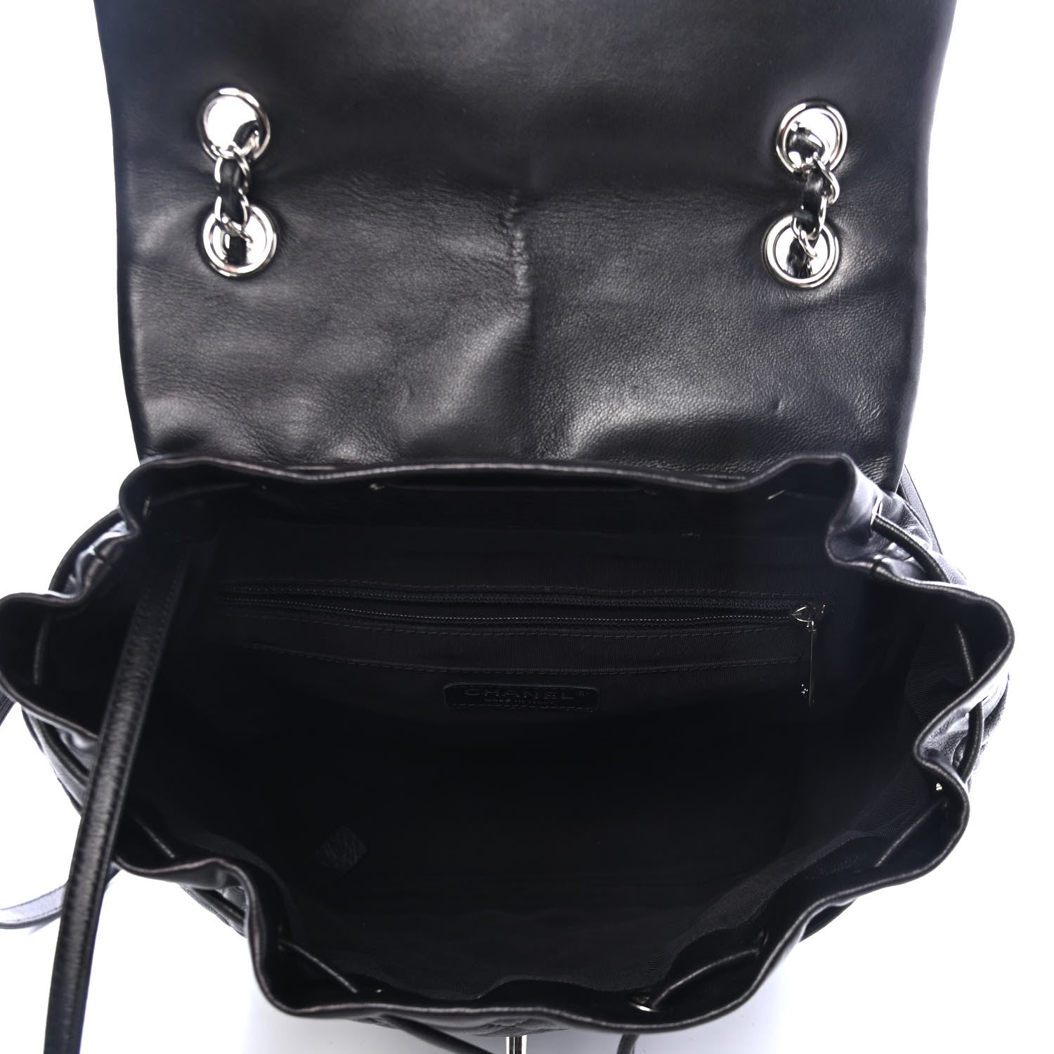 Chanel Calfskin Quilted Large Urban Spirit Backpack Black 4 of 4
