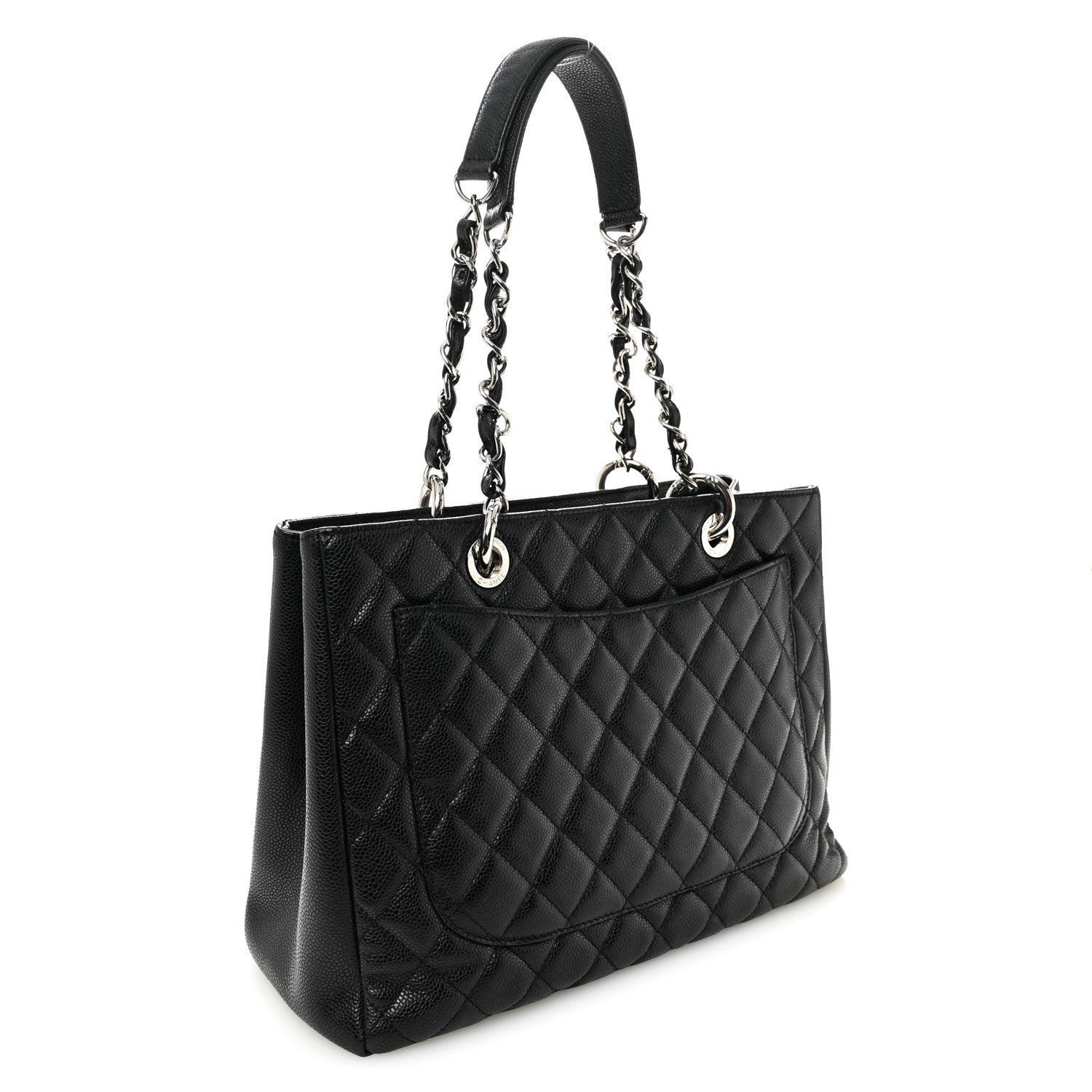 Chanel Caviar Quilted Grand Shopping Tote GST Black 2 of 12