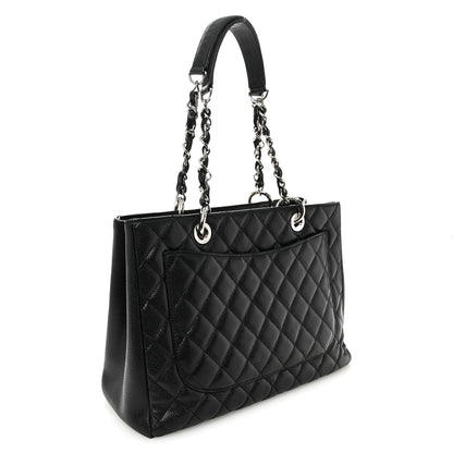 Chanel Caviar Quilted Grand Shopping Tote GST Black 2 of 12