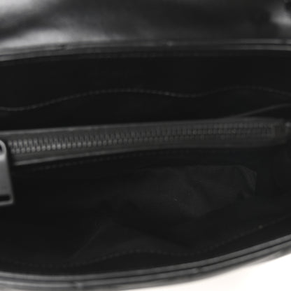 Saint Laurent Calfskin Y Quilted Monogram Monochrome Small Loulou Chain Satchel Black 5 of 11