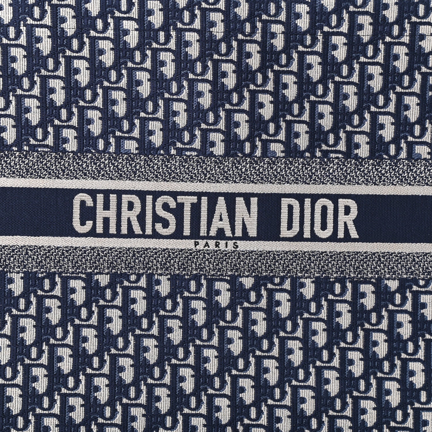 Christian Dior Oblique Book Tote Blue Multicolor 7 of 9