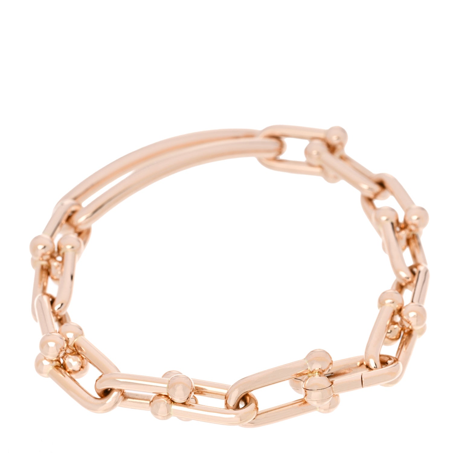 Tiffany 18K Rose Gold Extra Large HardWear Link Bracelet 2 of 5