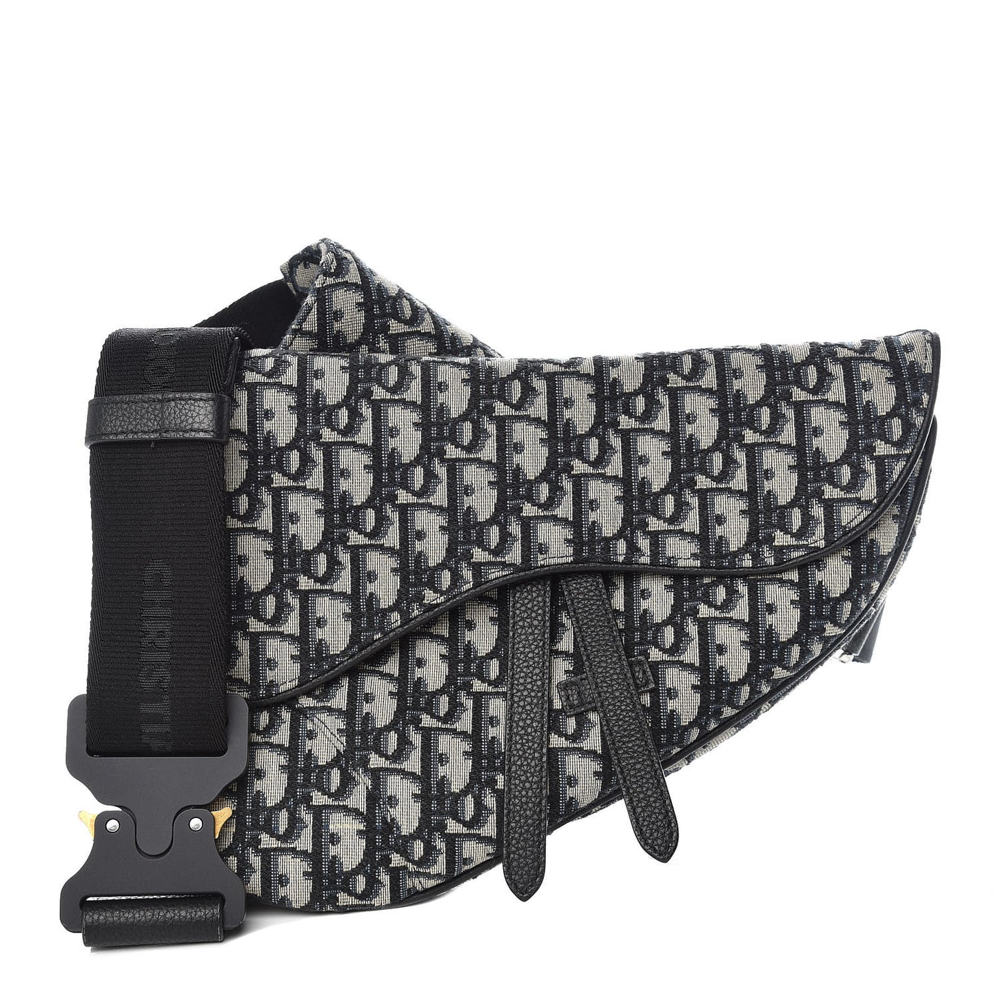 Oblique Mens Saddle Bag Blue