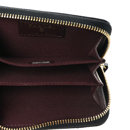 Chanel Caviar Quilted Zip Coin Purse Black 5 of 7
