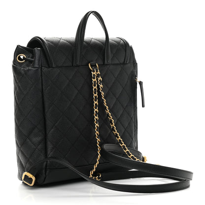 Chanel Caviar Quilted Filigree Backpack Black 3 of 11