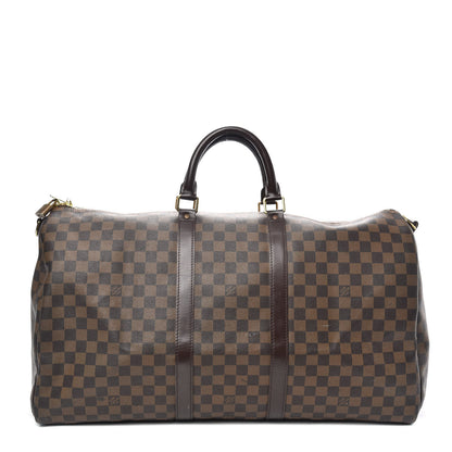 Louis Vuitton Damier Ebene Keepall Bandouliere 55 1 of 9
