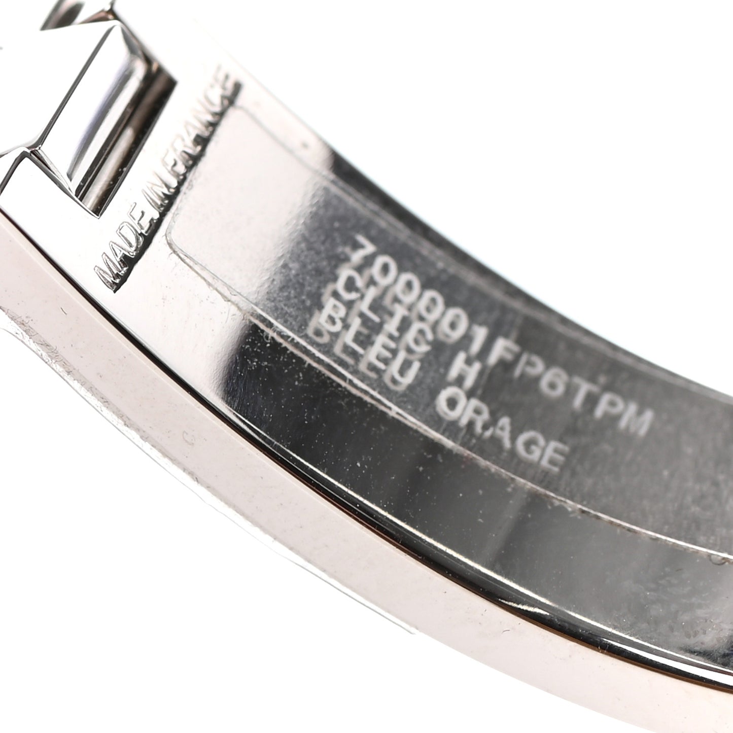 Enamel Narrow Clic Clac H Bracelet PM Bleu Orage