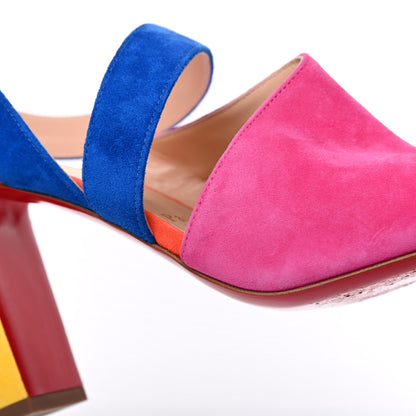 Christian Louboutin Veau Velours Tablissima Sandal 39.5 Multicolor 15 of 20