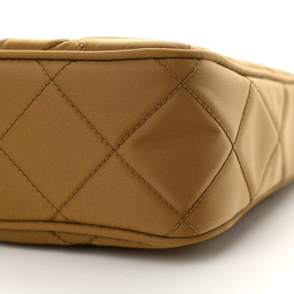 Prada Tessuto Nylon Stitched Shoulder Bag Tobacco 10 of 11