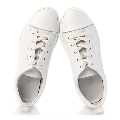 Hermes Calfskin Womens Happy Sneakers 38 White 2 of 10