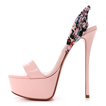 Christian Louboutin Patent Bored Lin Resille Fetish Du Desert 150 Platform Sandals 35 Poupee Multicolor 1 of 9